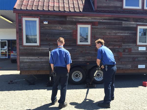 tiny house flat tire